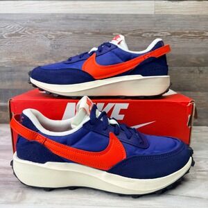 Nike Waffle Debut Womens sz 6.5 Running Sneaker Blue Void Picante Red IB4364-492